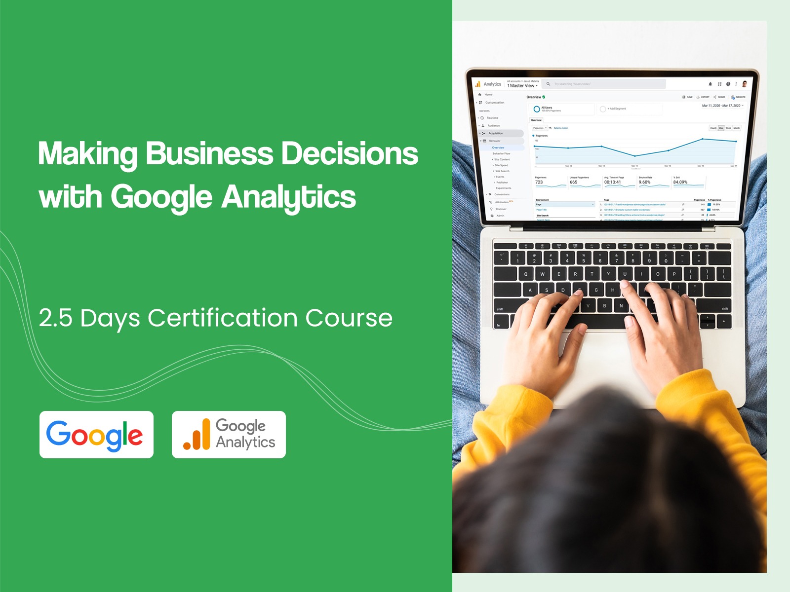 Making Business Decisions with Google Analytics course in Singapore