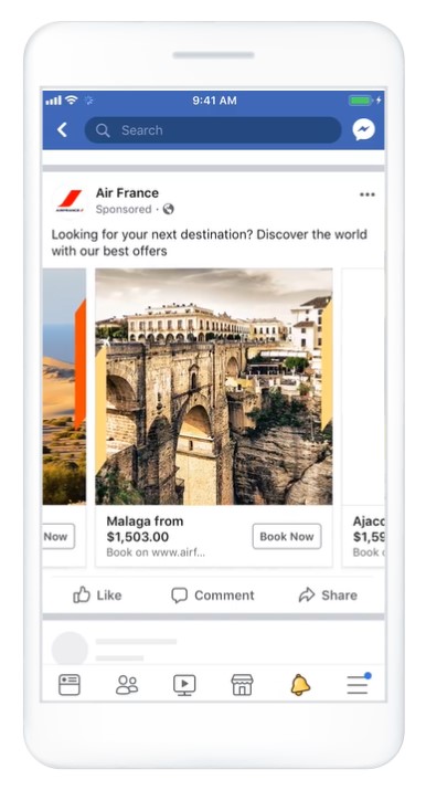 Example of a Facebook News Feed Ad