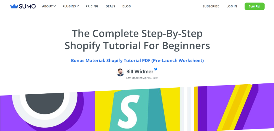 sumo complete shopify tutorial learning resources for beginners