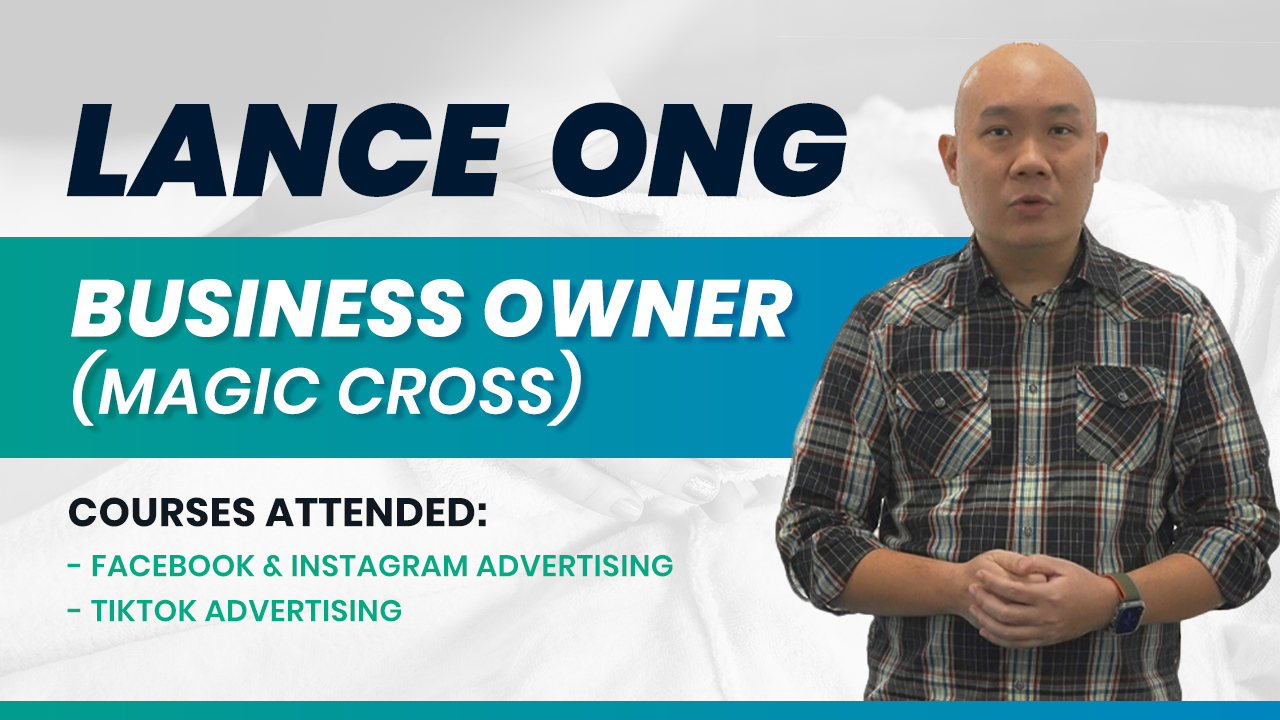 Learner Lance Ong success story, course participant's testimonial