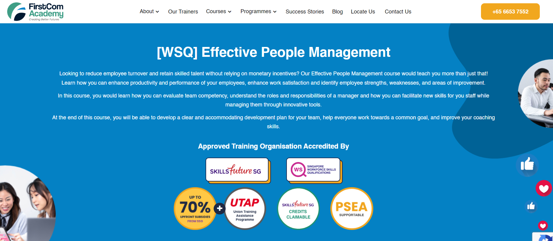 FirstCom Academy: Effective People Management course