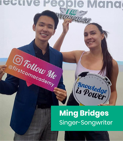 Ming Bridges, singer-songwriter in Singapore