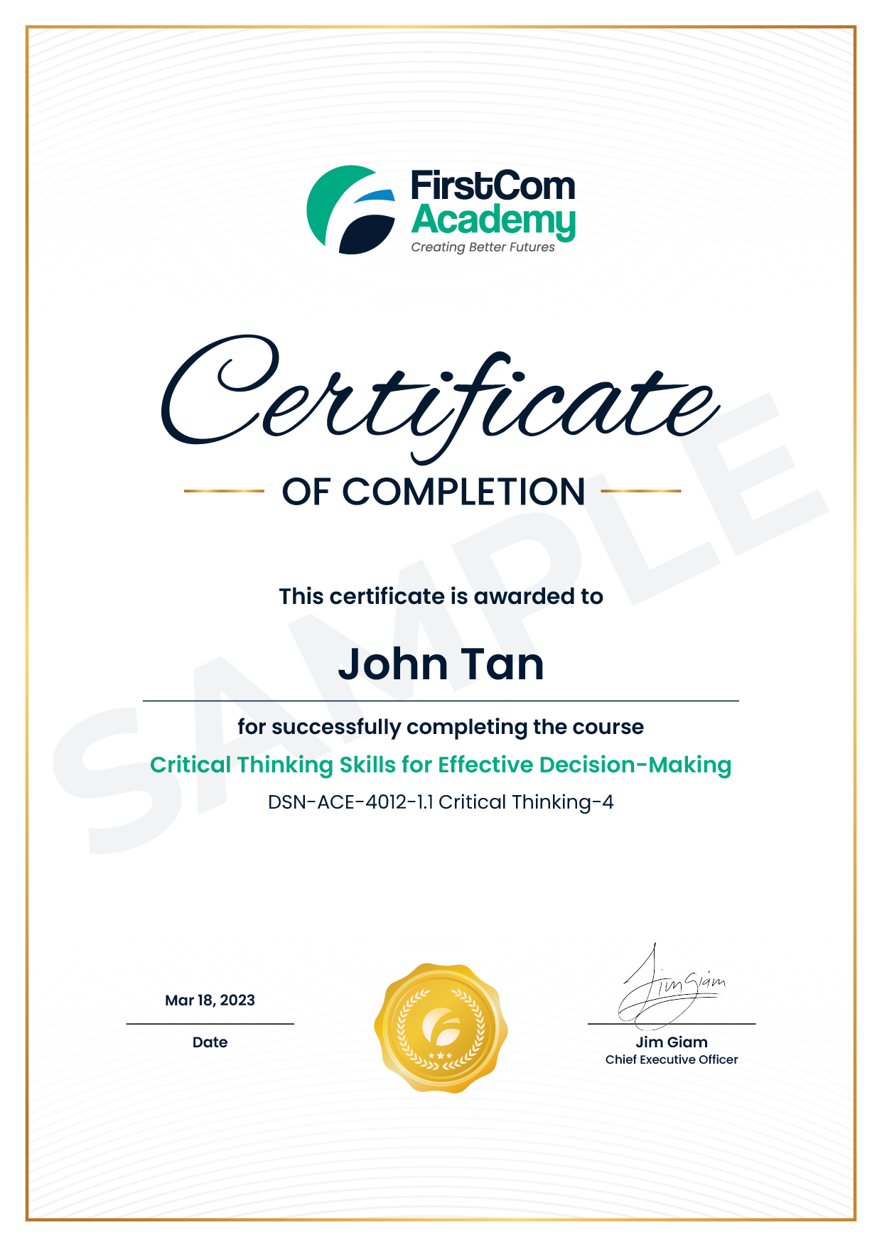 certification