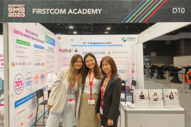 Empowering Businesses with Digital Skills: FirstCom Academy at Support SMB 2023