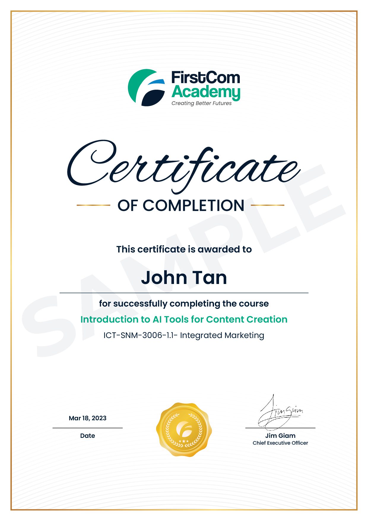 certification