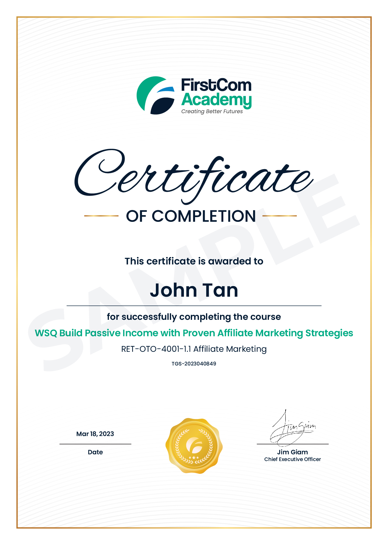 certification