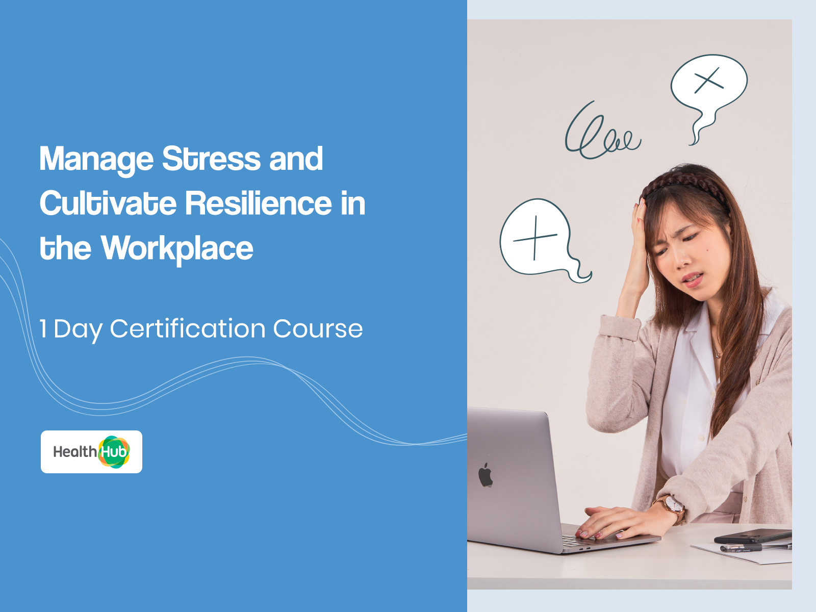 Join our one-day stress management course in Singapore and learn effective strategies for employee wellness and resilience training. Discover mindfulness techniques and stress management tools to better cope with workplace stress and improve your overall well-being.