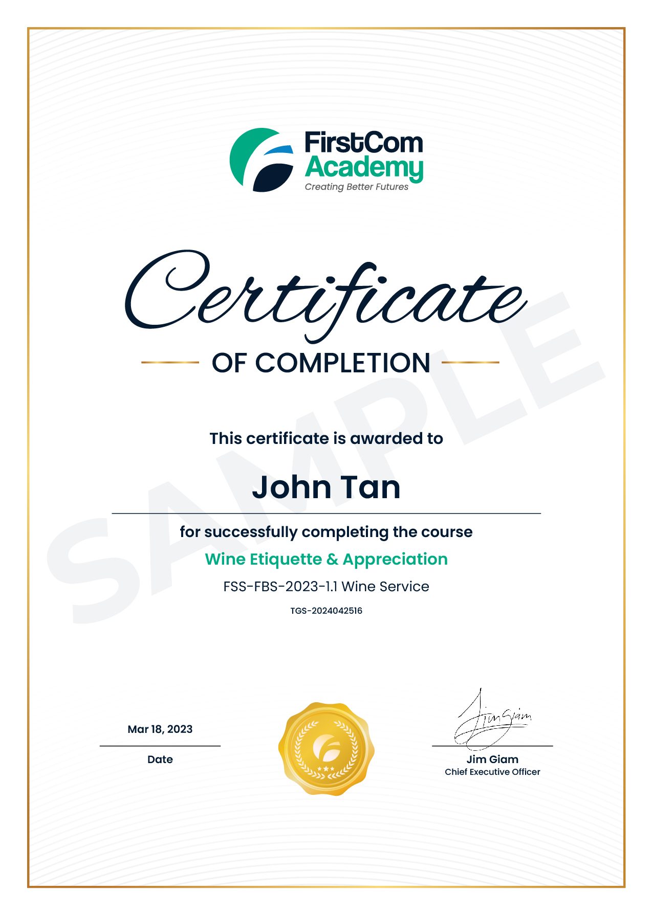 certification
