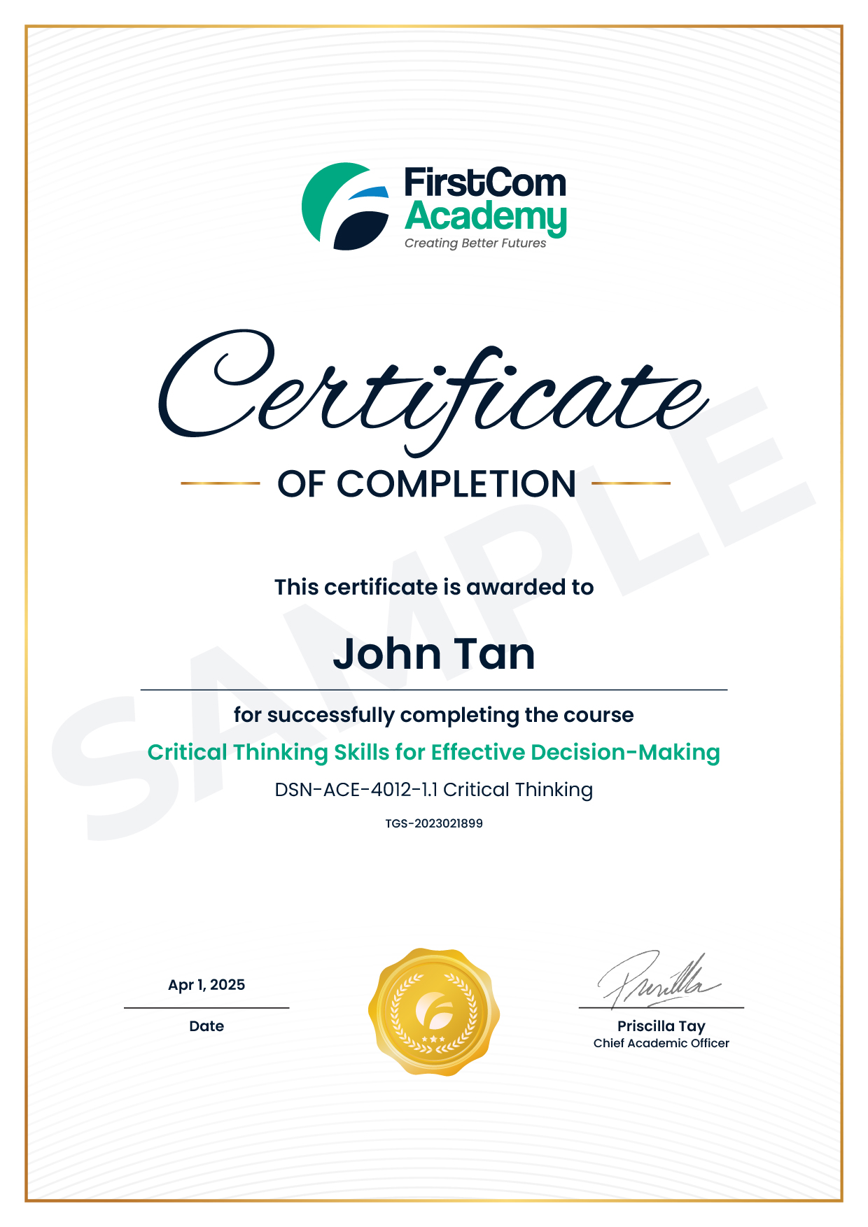 certification